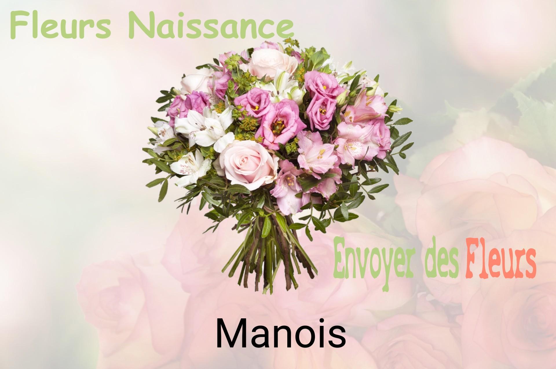 Bouquet de fleurs de naissance livré à Manois